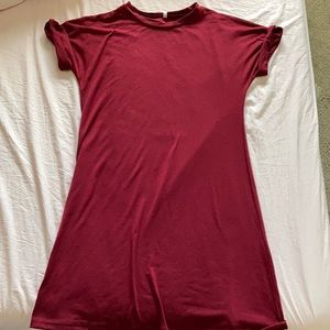Small Red t-shirt dress
